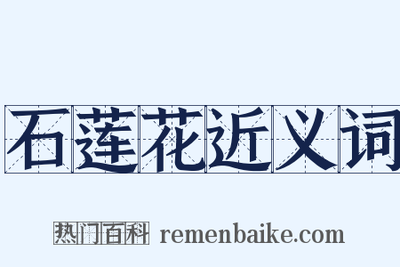 石莲花近义词是什么意思的图片